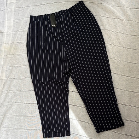 Nasty Gal Pants - Nasty Gal As Line Goes Plus Pinstripe Trouser
